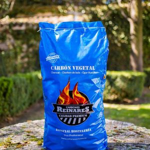 Carbón vegetal encina calidad premium 17kg jardín