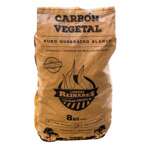 Carbón vegetal quebracho blanco calidad premium 8kg catalogo
